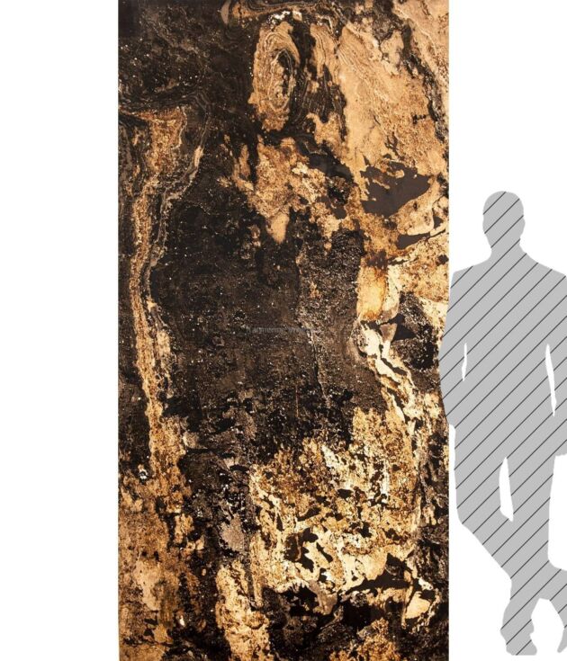 Kamień elastyczny Rustic Quarry Ochre 280x122x0,3 cm (transparentny) – kamień elastyczny na ścianę do łazienki