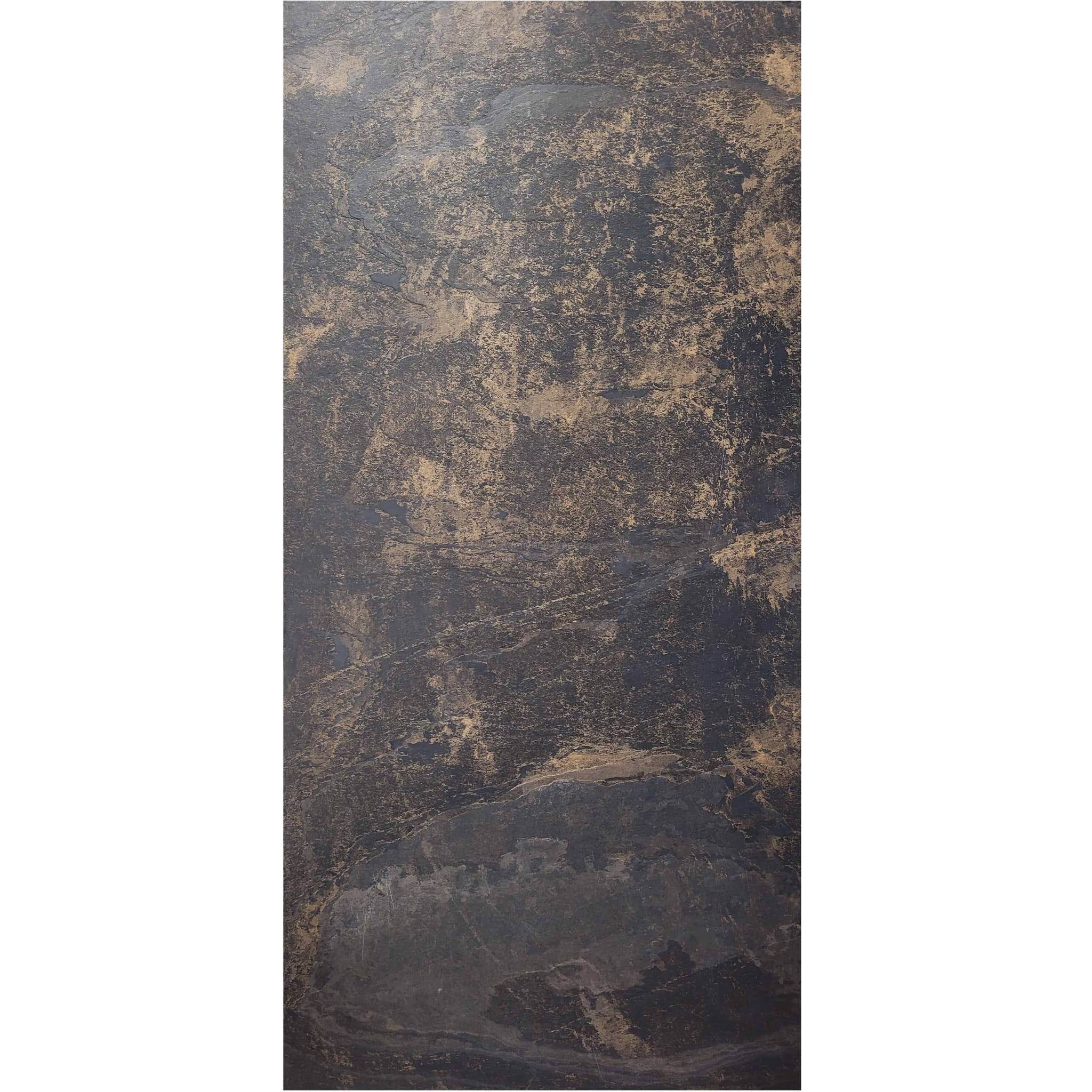 Kamień elastyczny Oslo Noir Gold 122x244x0,3 cm – kamień elastyczny na ścianę do łazienki