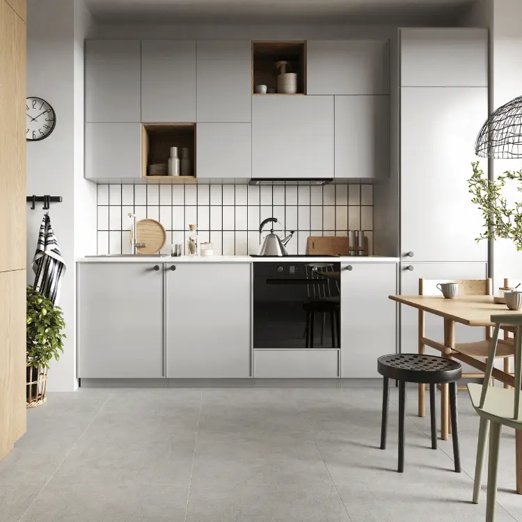 Panel SPC Industrial Gray 60x60x0,5 cm – panel SPC do wykończenia ściany w łazience