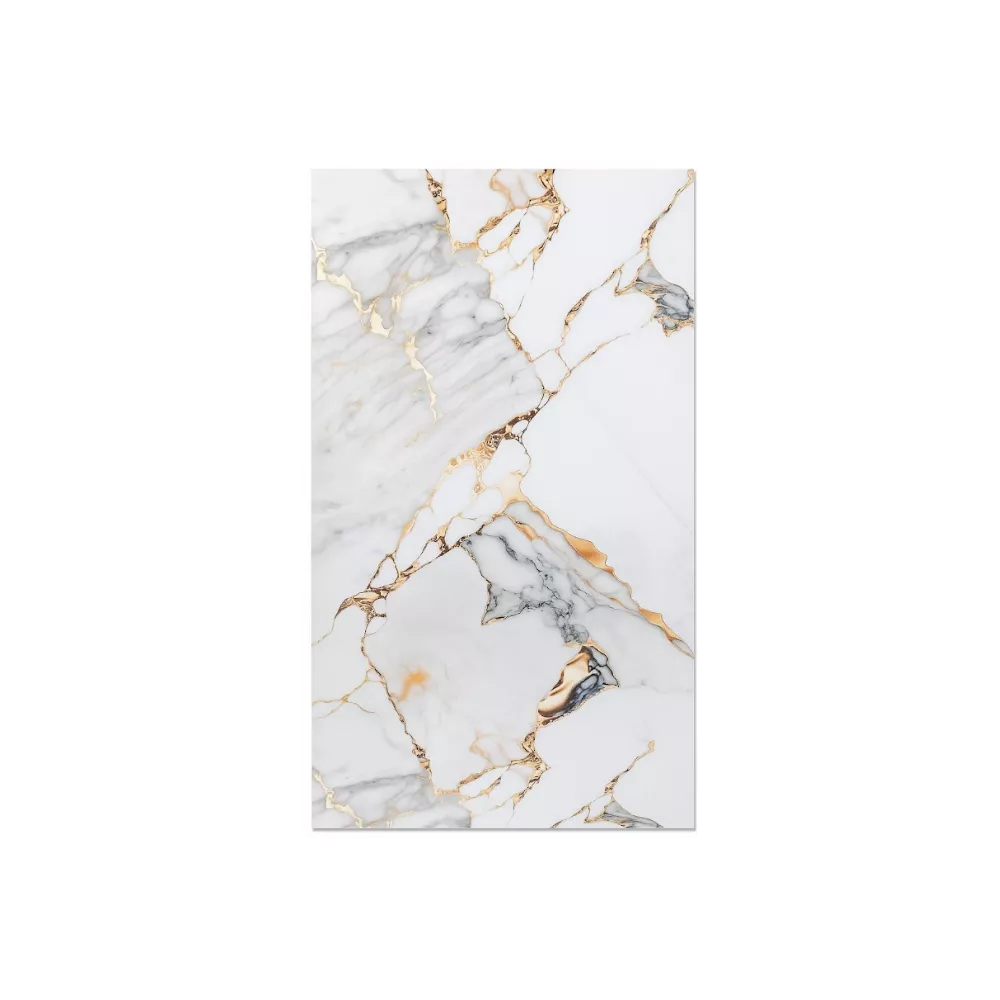 Płyta PVC Biało Złoty Marmur Połysk 280×122 cm – płyta ścienna PVC do szybkiego remontu łazienki