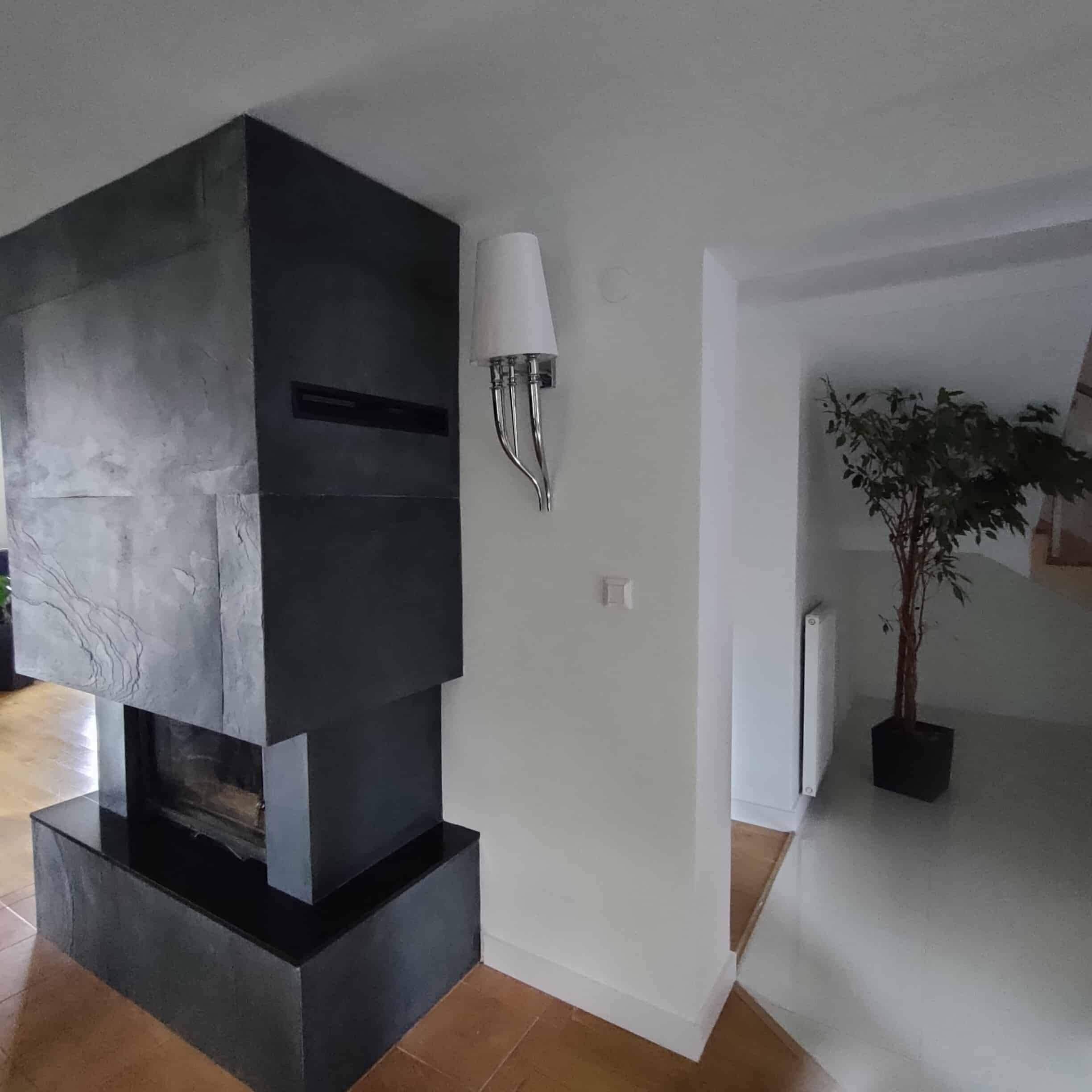 Kamień elastyczny Oslo Noir 122x280x0,3 cm – kamień elastyczny na ścianę do łazienki