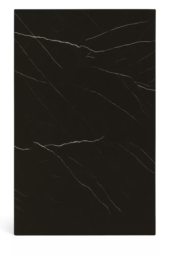 Płyta PVC Czarny Marmur Głębia Połysk 280×122 cm – płyta ścienna PVC do szybkiego remontu łazienki