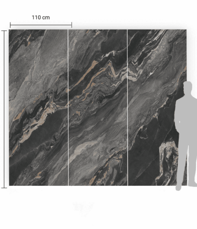 Płyta węglowa Smoky Marble Połysk 280x110x0,5 cm (kontynuacja wzoru) – płyta węglowa do eleganckiego wykończenia łazienki
