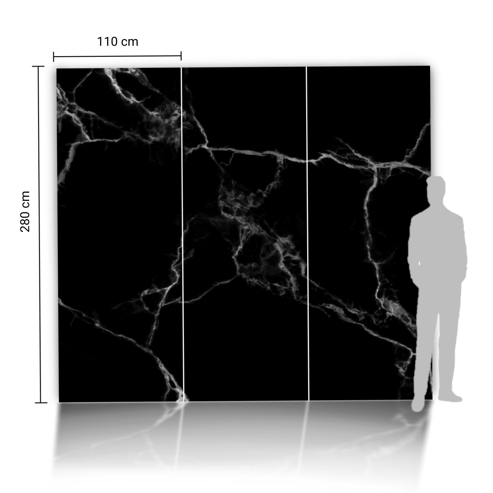 Płyta węglowa Galaxy Night Mat 280x110x0,5 cm (kontynuacja wzoru) – płyta węglowa do eleganckiego wykończenia łazienki