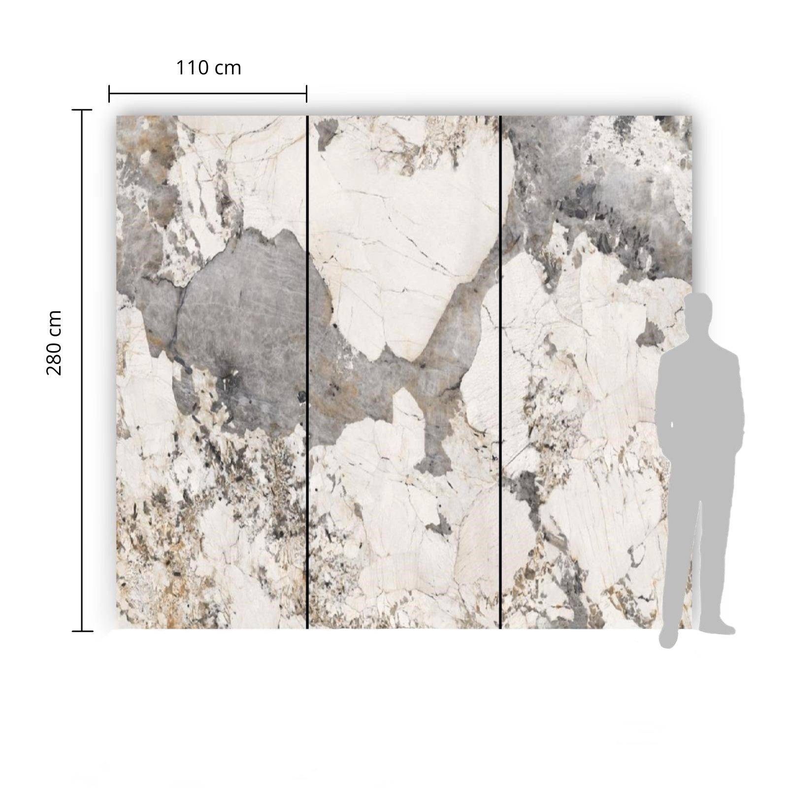 Płyta węglowa Patagonia Mat 280x110x0,5 cm (kontynuacja wzoru) – płyta węglowa do eleganckiego wykończenia łazienki